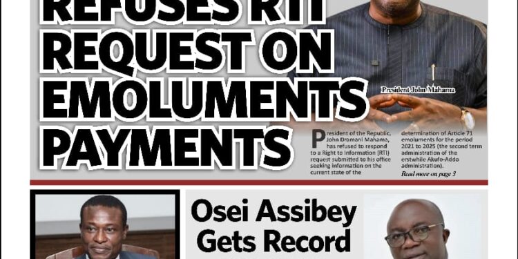 Here are today’s newspaper headlines, Friday, October 31, 2025