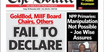 Here are today’s newspaper headlines, Friday, November 7, 2025