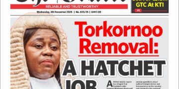 Here are today’s newspaper headlines, Monday, November 5, 2025