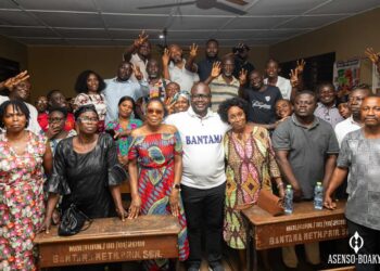 Video: Asenso Boakye Campaingns Fervently for Bawumia in Bantama