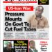 Here are today’s newspaper headlines, Wednesday, April 1, 2026