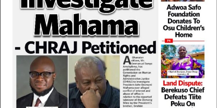Here are today’s newspaper headlines, Monday, May 25, 2026