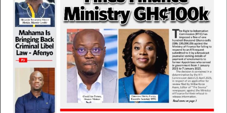 Here are today’s newspaper headlines, Monday, May 18, 2026