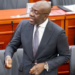 Kojo Oppong Nkrumah with a youthful lady in his constituency